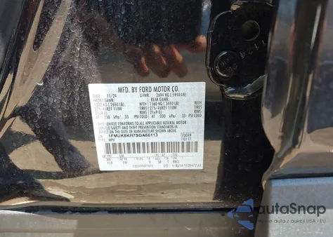 2025 Ford Explorer St-Line z USA, uszkodzony, nr VIN 1FMUK8KH7SGA66113